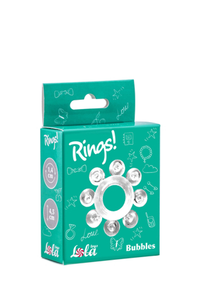 Эрекционное кольцо Rings Bubbles white 0112-30Lola