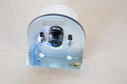 Round turn light general use. Clear lens, Amber bulb. Made in Thailand