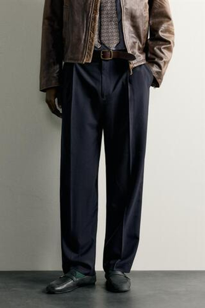 БРЮКИ RELAXED FIT СО СКЛАДКАМИ — ZARA · 1564/652