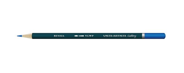 Карандаш акварельный художественный заточенный, 6 шт, 518 Голубой ФЦ (Phtalo blue), Vista-Artista Gallery VGWP