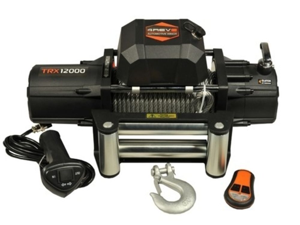 Лебедка автомобильная 4REVO TRX-12000 24V (стальной трос) Лебедка автомобильная 4REVO TRX-12000 24V (стальной трос)