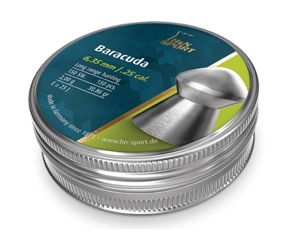 Пули пневматические "H&N" Baracuda 6.35 мм (150 шт) 2,00 гр
