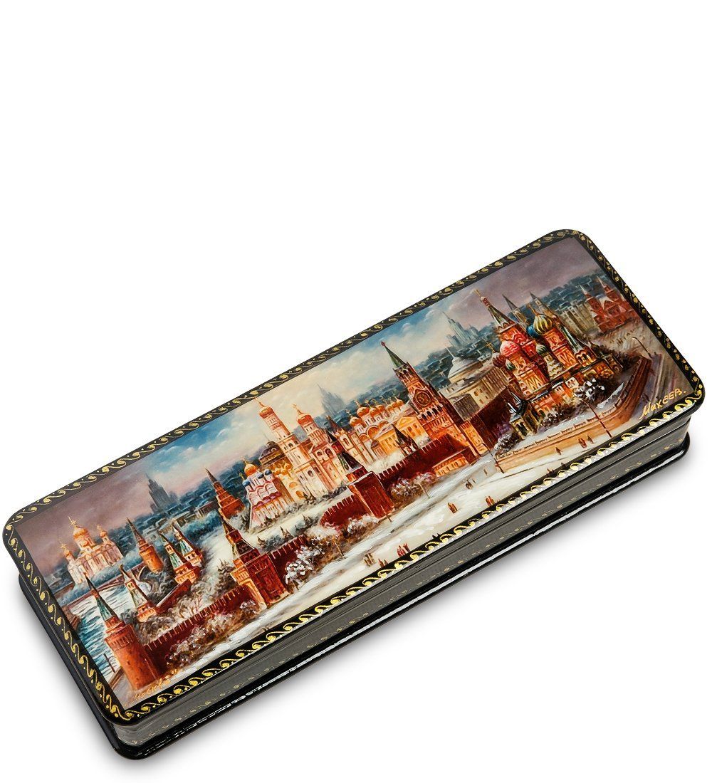 ШК-19/11 Шкатулка в технике декупаж «Москва» (19,5х7х3,5)