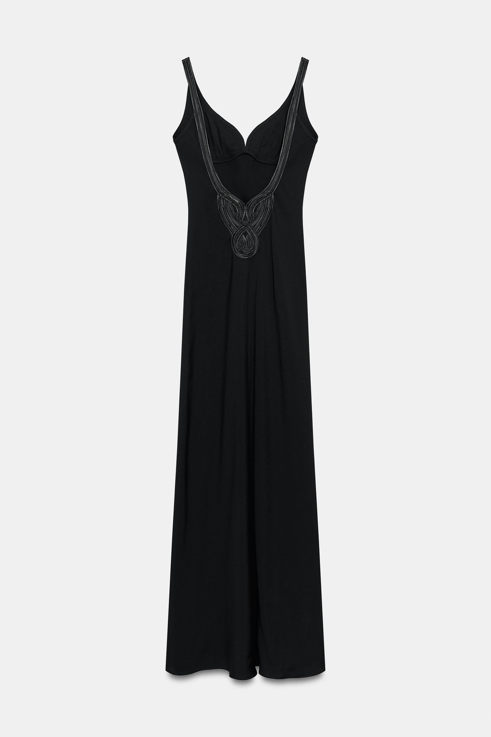 ZARA ДЛИННОЕ ПЛАТЬЕ ZW COLLECTION, ЧЕРНЫЙ