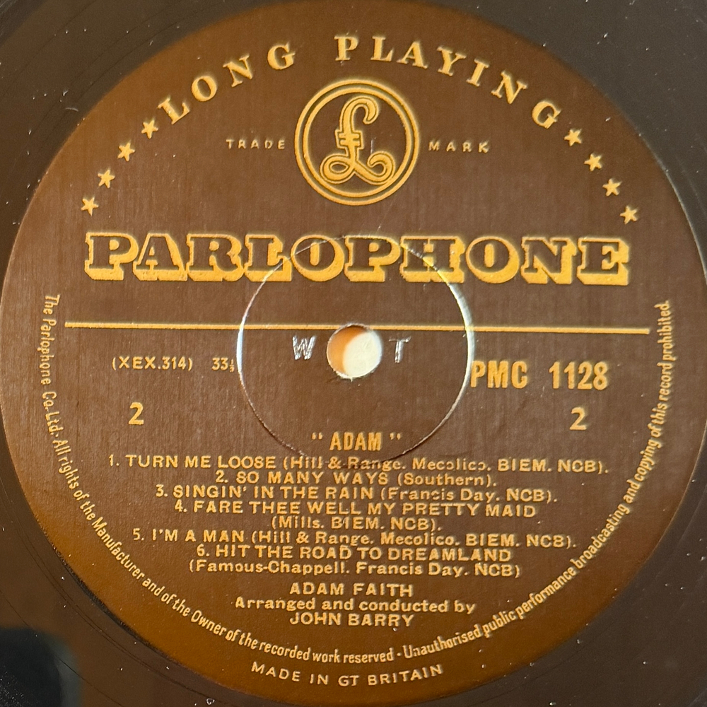 Adam Faith ‎– Adam (Англия 1960г.)