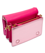 Кожаная сумка через плечо LOVE CLICK MINI BIG CHEVRON Pinko - розовый(100067 A1YA)