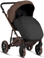 Детская коляска Tutis Viva 6 Plus Essential 4 в 1 с автокреслом Elo Lux EduSky Black и базой 1612067 Espresso