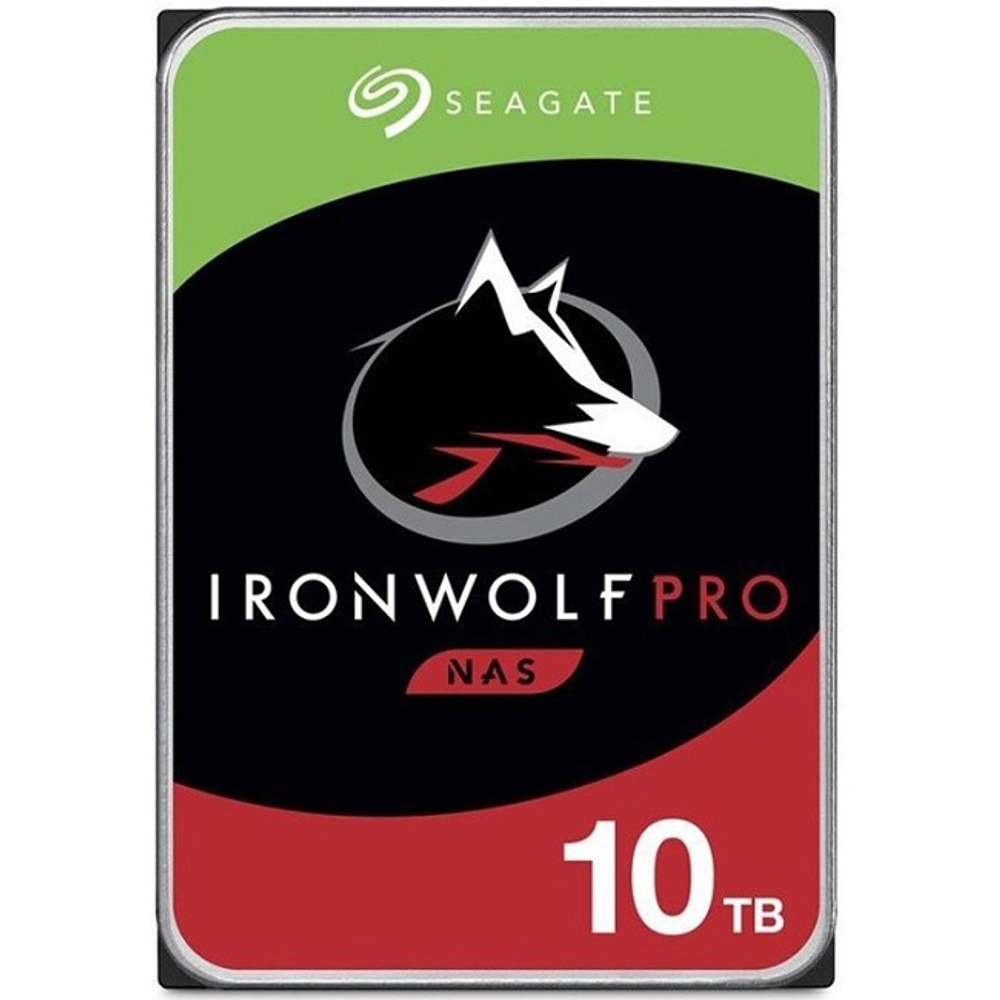 Жесткий диск HDD 10Tb Seagate, SATA-III, 256Mb, 7200rpm, IronWolf Pro (ST10000NT001)