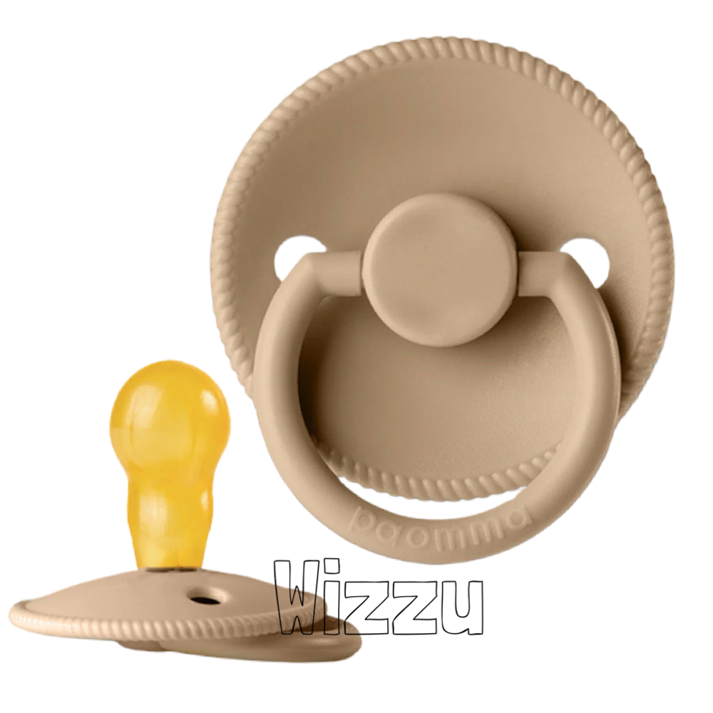 Пустышка Paomma с соской из натурального латекса, L (18-36 мес), Hazelnut