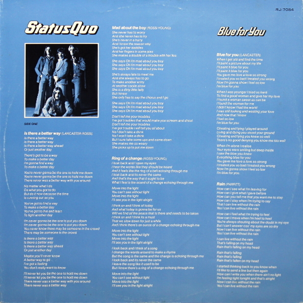 Status Quo / Blue For You (LP)