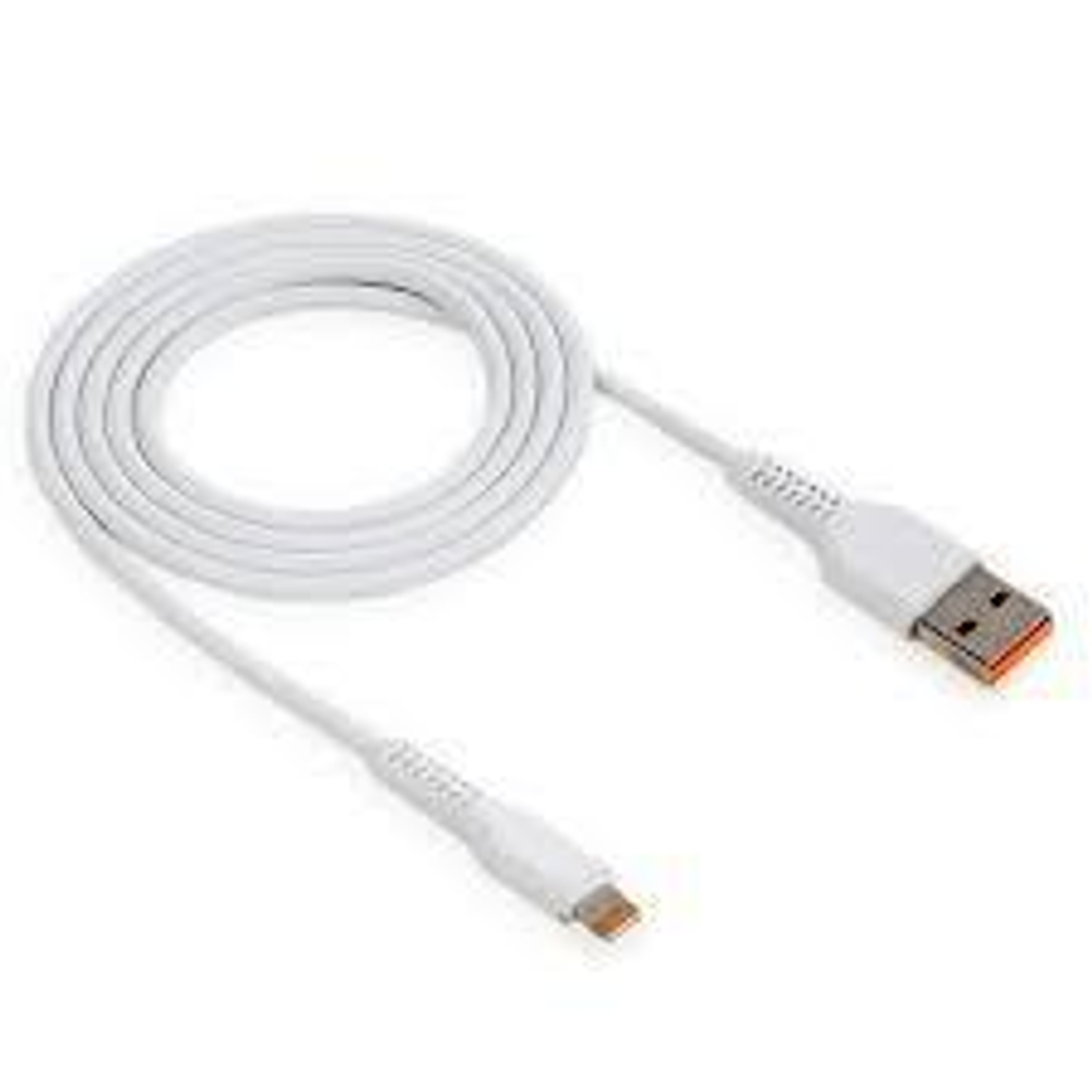 Кабель USB "WALKER" C315, 2.4А, Lightning, поддержка QC, белый