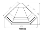 Холодильная витрина CARBOMA ATRIUM 2 GC120 VV-5 динамика (внешний угол 90)