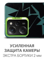 Дизайнерский чехол из пластика для XIAOMI POCO X5 PRO (не X5!) с усиленной защитой камеры и глянцем