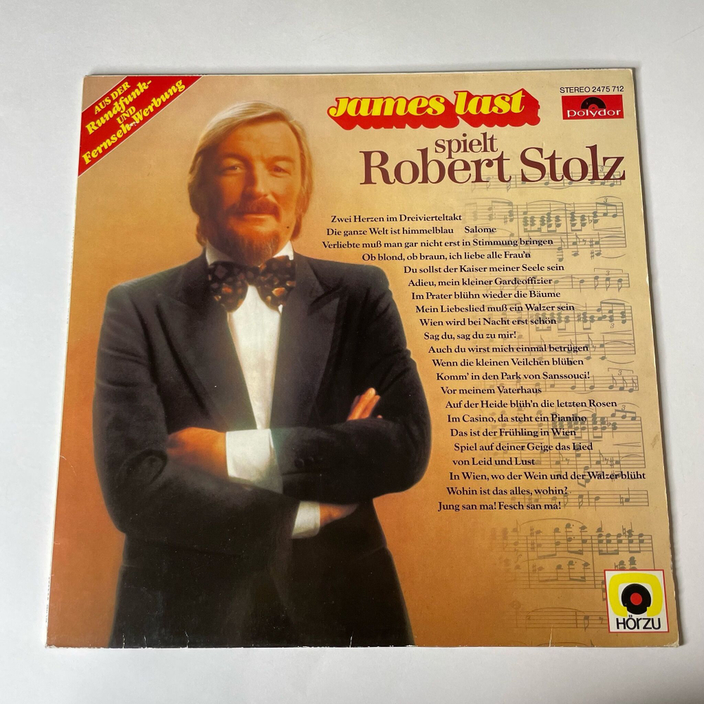 Винтажная виниловая пластинка LP Джеймс Ласт James Last Spielt Robert Stolz (Germany 1977) HORZU