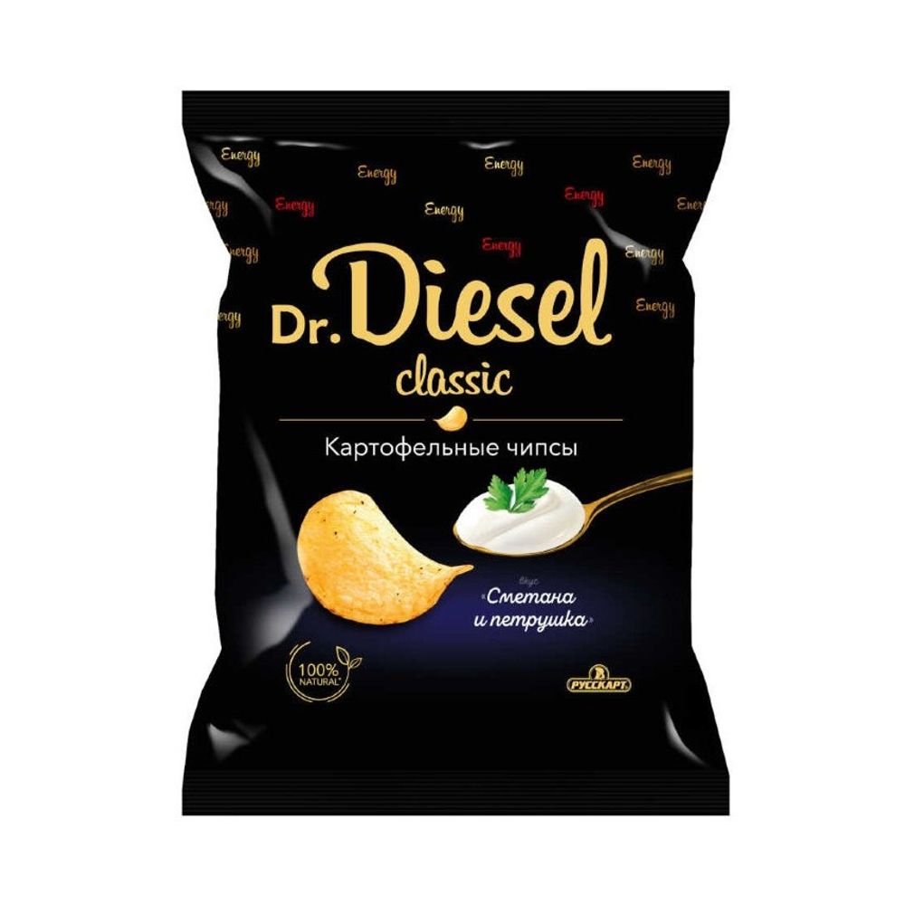 Чипсы Dr Diesel Сметана и петрушка 120гр