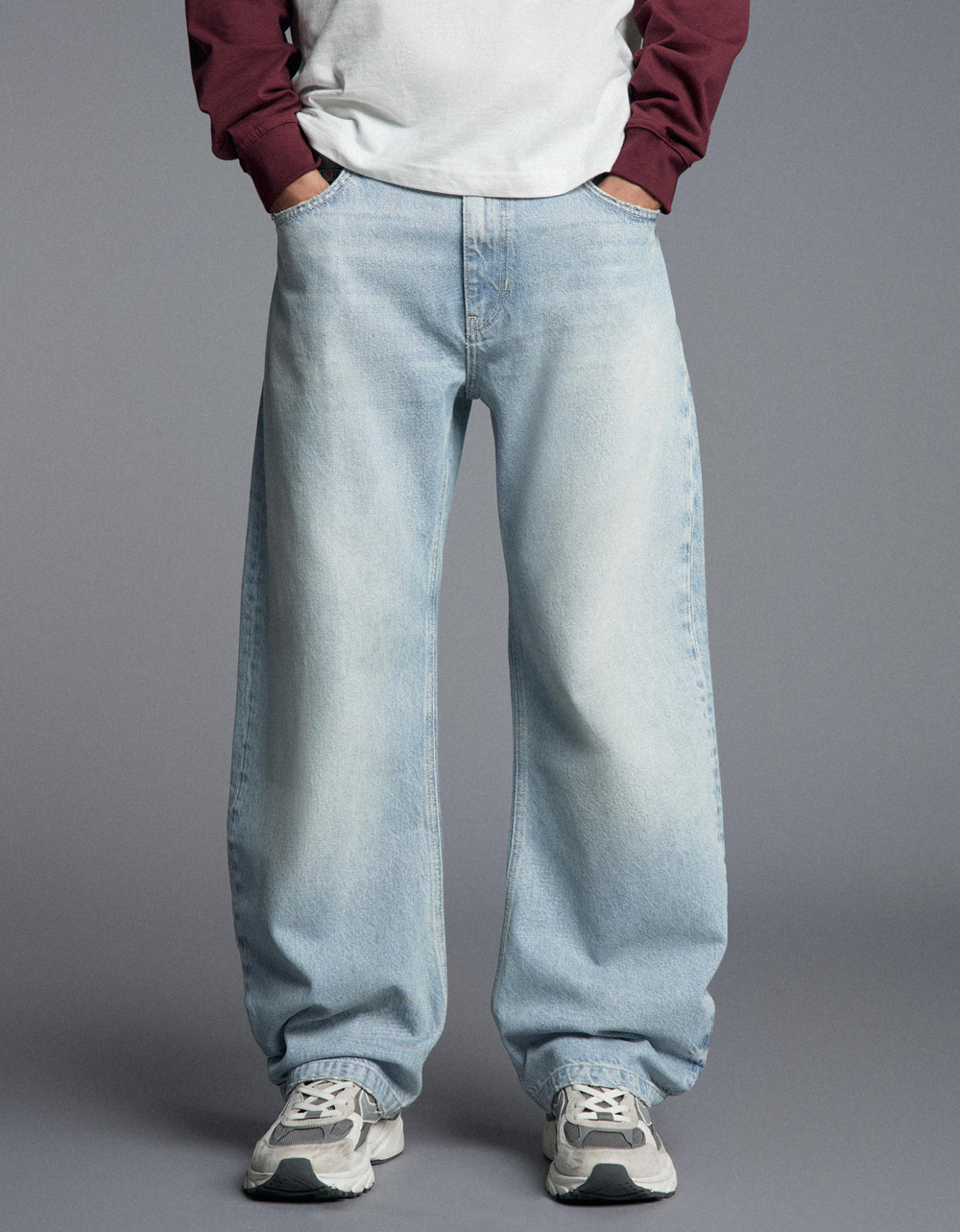 Мужские джинсы twisted barrel fit - BERSHKA