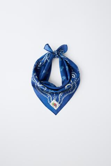 ZARA - FRUIT OF THE LOOM™ БАНДАНА С ПРИНТОМ, СИНИЙ