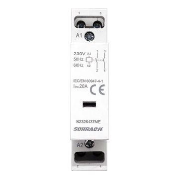 Контактор модульный 20A 2NO 230VAC Schrack Technik BZ326437ME