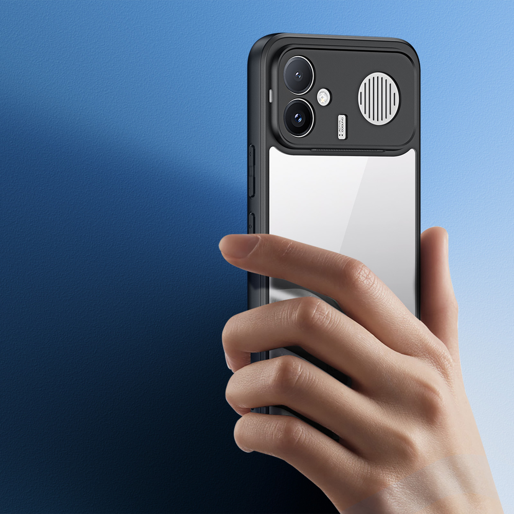 Чехол прозрачный с черными мягкими рамками для Xiaomi Redmi K90 Max, серия Aimo Series Case от Dux Ducis