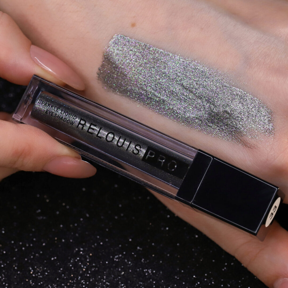 Тени для век жидкие сияющие тон 33 Holographic «Relouis PRO Sparkle Liquid» 5 мл