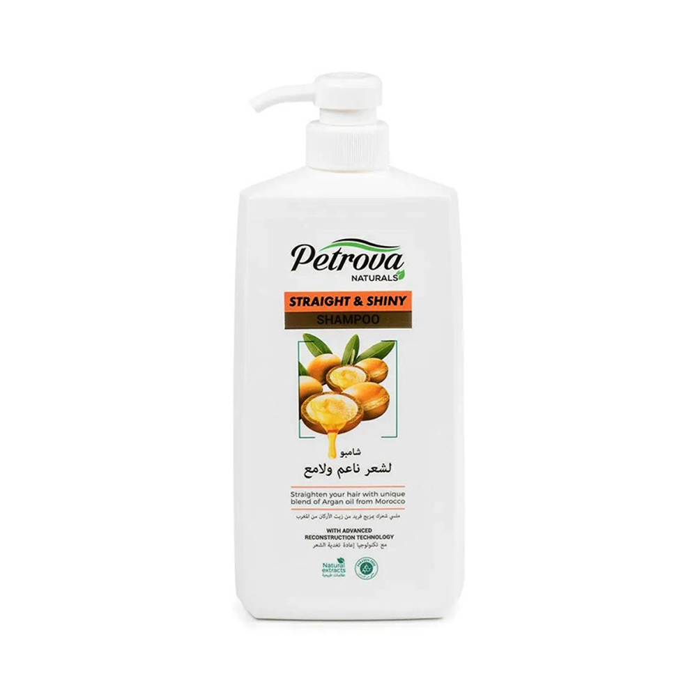 Шампунь для объема и блеска Petrova Naturals с маслом арганы, 600 мл.