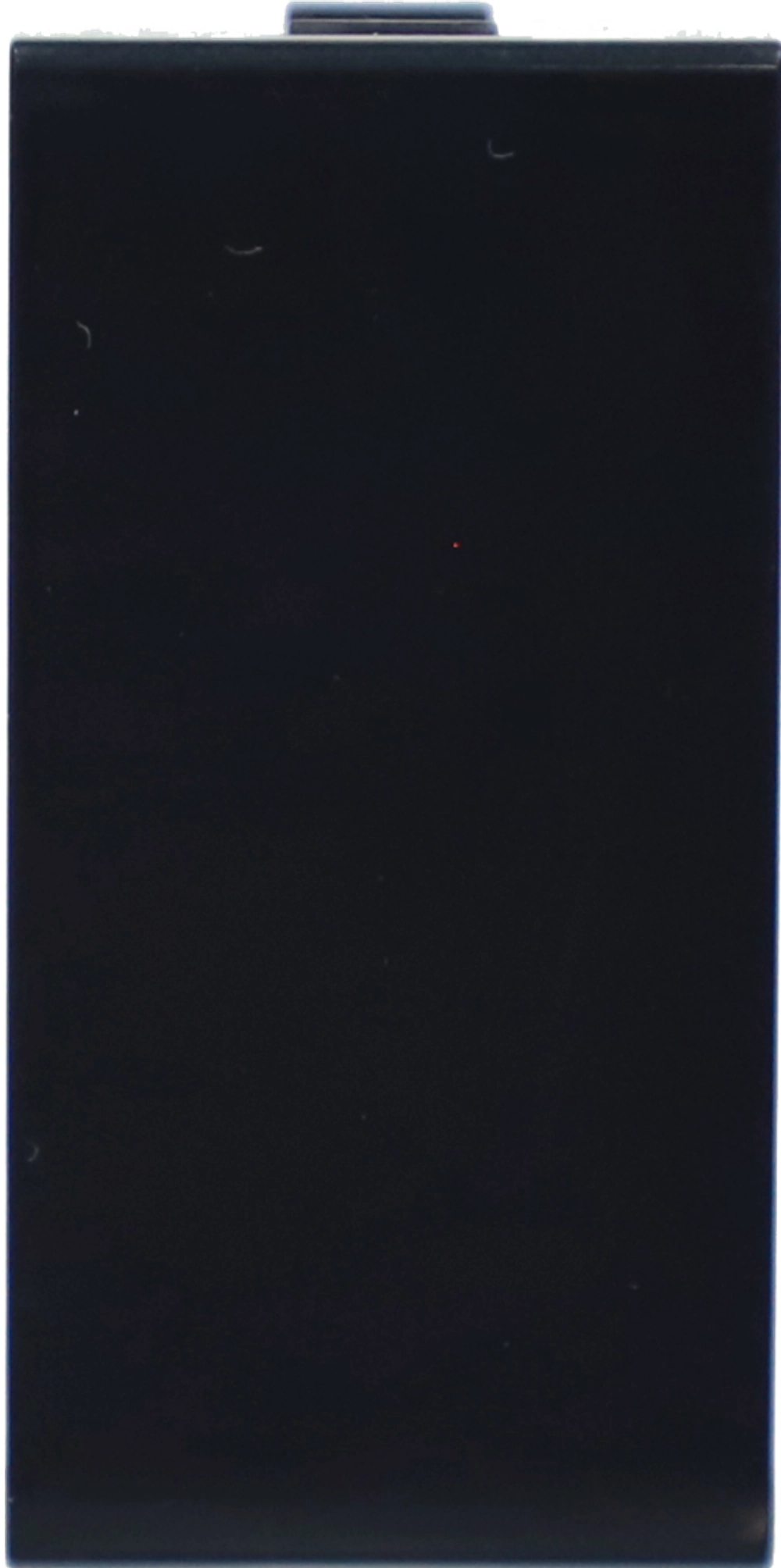 Заглушка 1 мод.,  черн. (22.5х45мм)