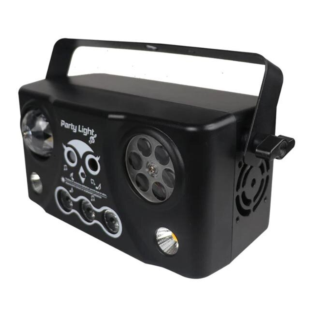 Светомузыка Party Light 5в1, светодиодная, лазерная, RGB