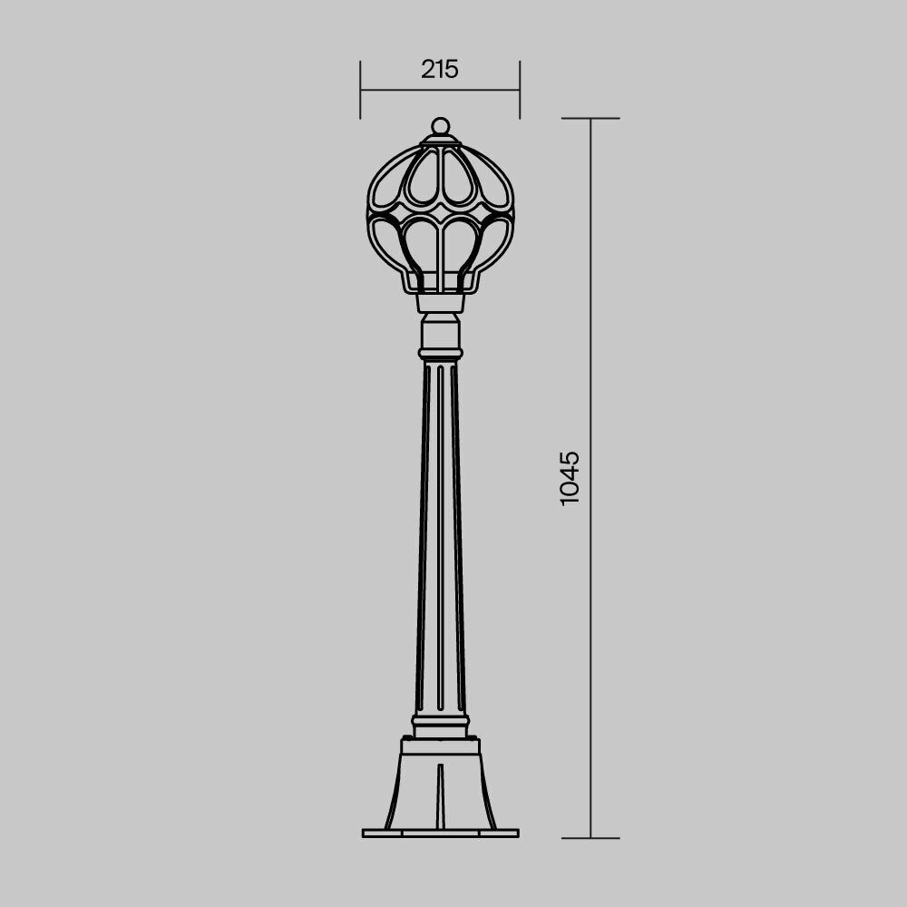 Ландшафтный светильник Maytoni Via O023FL-01G