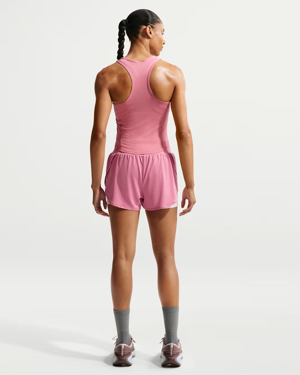 Nike Flow Женские сетчатые шорты для бега Dri-FIT 2 в 1 - NIKE
