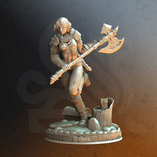Человек Воин Паладин Варвар Файтер Рыцарь миниатюра для dnd, днд, pathfinder, фентези, Настольная игра, НРИ, Варгейм, РПГ