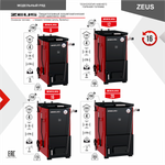 Котел полуавтоматический нижнего горения ZEUS (Зевс) 20 кВт