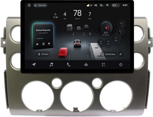 Магнитола для Toyota FJ Cruiser 2005-2022 (рамка серая) - Teyes CC4-PRO монитор 13" 2K QLED на Android 13, Быстрейшая, Snapdragon 778G, ИИ, CarPlay, DSP, 4G SIM-слот