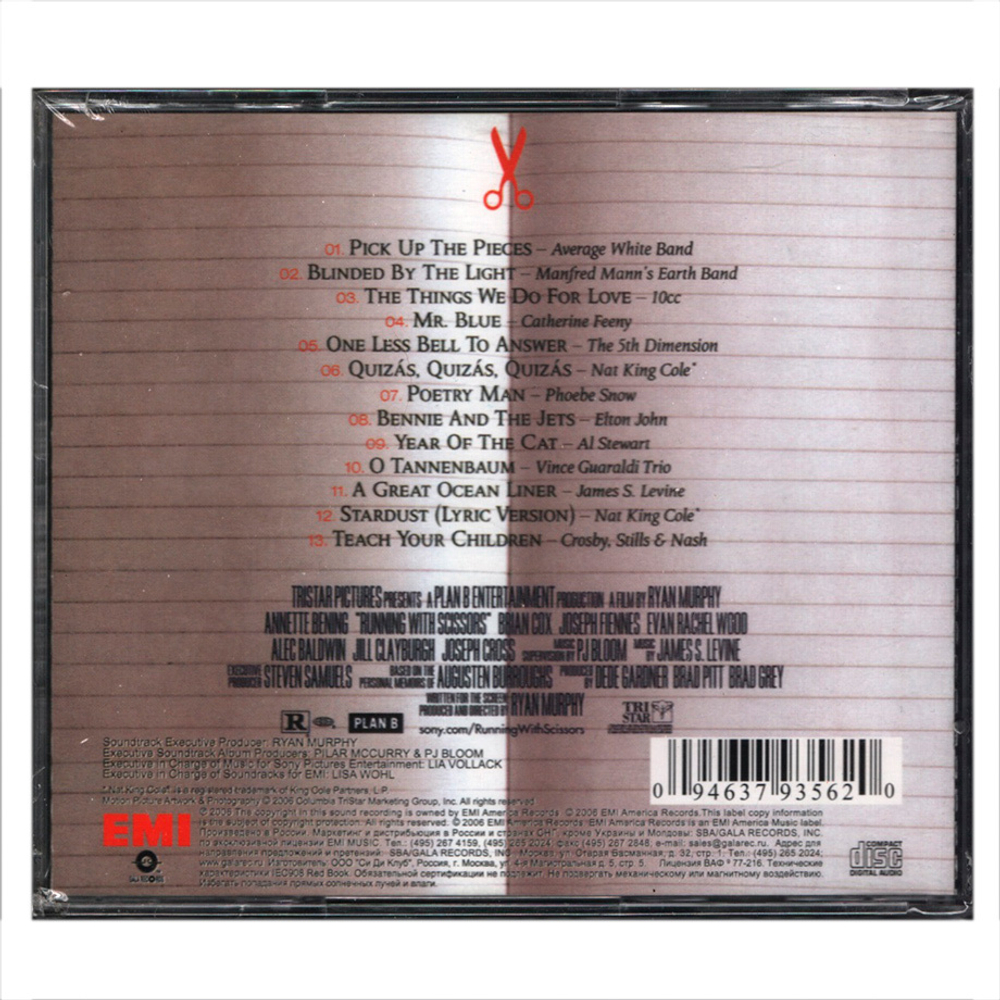 Soundtrack / Running With Scissors. Motion Picture Soundtrack (RU)(CD)