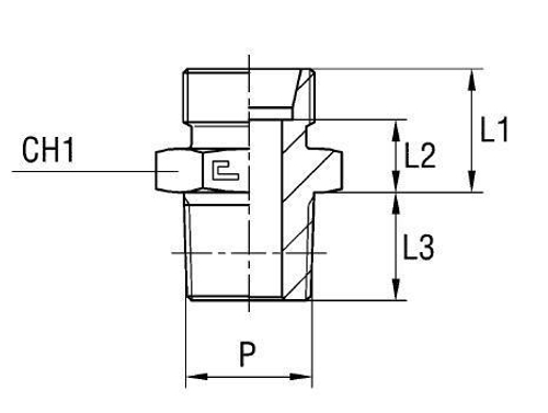Штуцер FC DL06 NPT 1/8 (корпус)