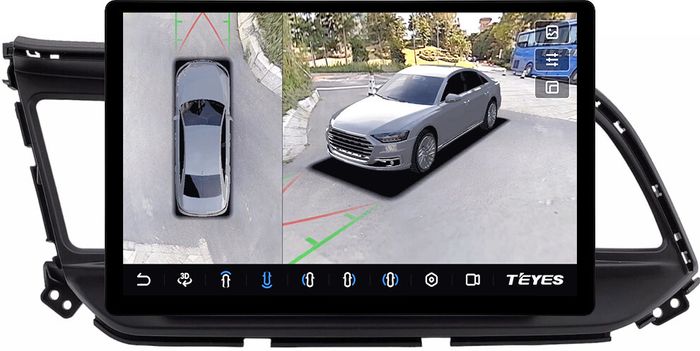 Магнитола для Hyundai Elantra 6 2018-2020 (штатная КЗВ) - Teyes CC3-2K-360 монитор 13" 2K QLED на Android 10, Быстрая, CarPlay, 4G SIM-слот, 4 камеры в комплекте