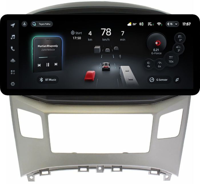 Магнитола для Hyundai H1 / Grand Starex 2015-2022 (ШГУ монохром) - Teyes CC4PRO монитор 12.3" 2K QLED + рамка 9, Android 13, Быстрейшая, Snapdragon 778G, ИИ, CarPlay, DSP, 4G SIM-слот