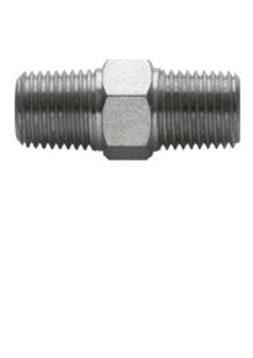 Соединительный переходник с двойной наружной резьбой 1/4" BSPT (MM)