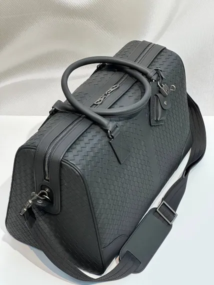 Дорожная сумка Bottega Veneta Intrecciato черный