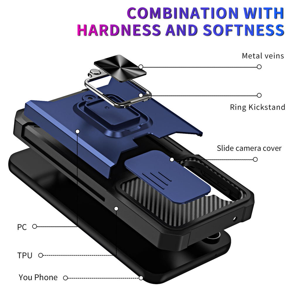 Противоударный чехол Сard Reader Case для Samsung Galaxy S23 FE