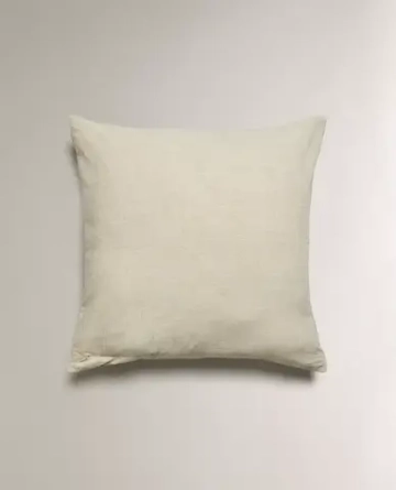 ZARA HOME НАВОЛОЧКА ДЛЯ ДЕКОРАТИВНОЙ ПОДУШКИ С ВЫШИВКОЙ, СИНИЙ