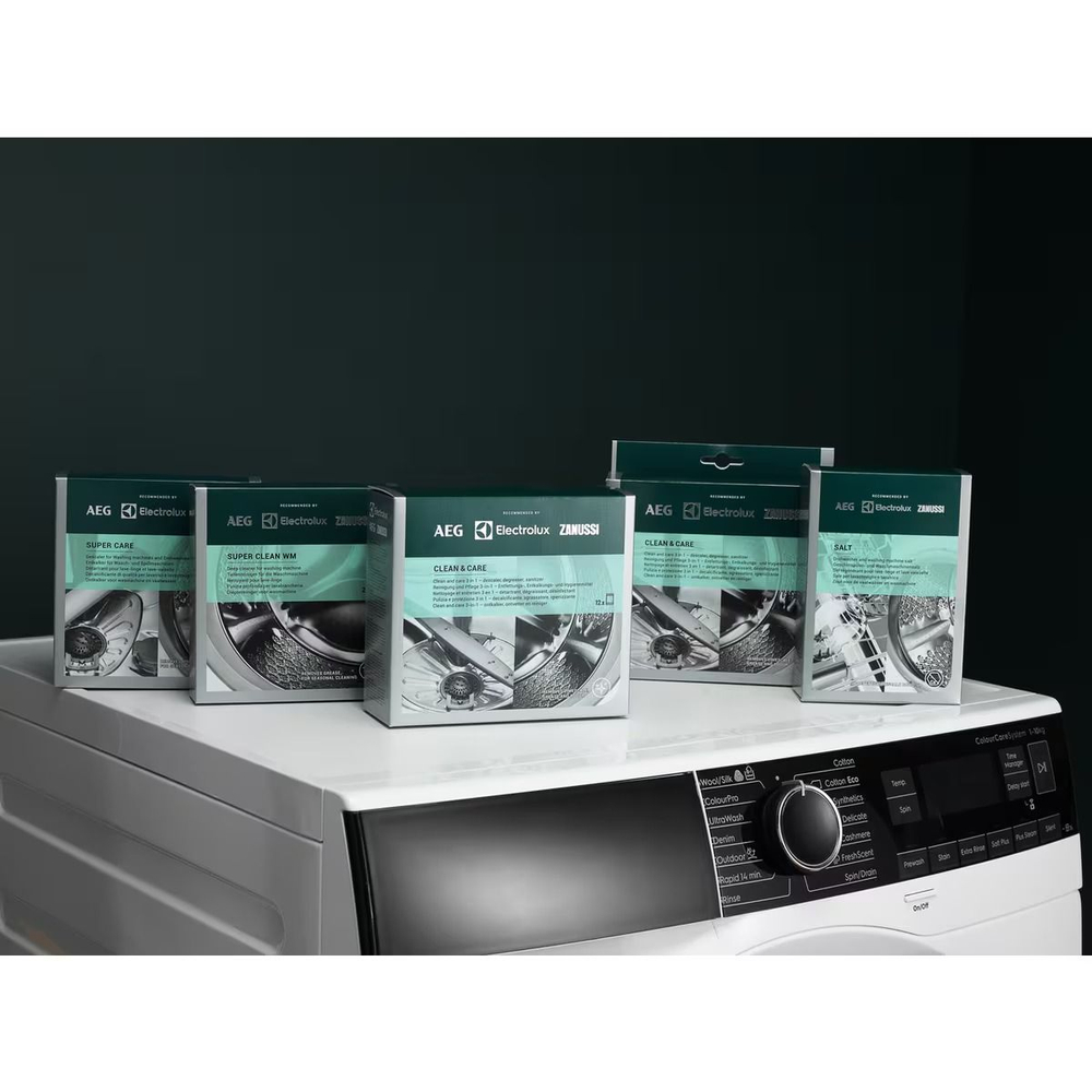 Electrolux средство для очистки и ухода для посудомоечных и стиральных машин Clean & Care M3GCP401 12 x 50g (12 шт. по 50 г) 600 г (из Финляндии)