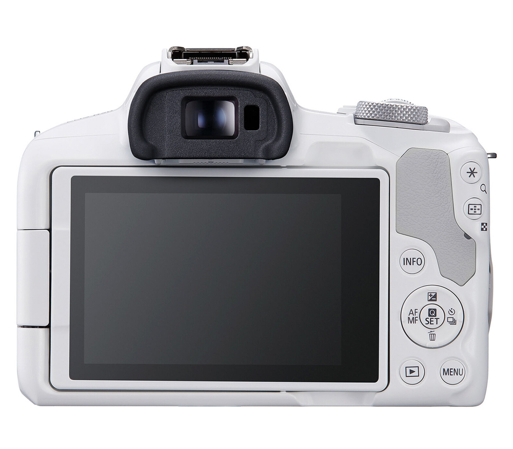 Беззеркальный фотоаппарат Canon EOS R50 Kit RF-S 18-45mm IS STM, белый (уцененный)
