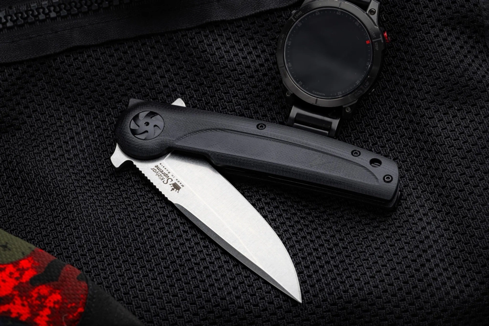 Складной нож Biker X Elmax (Cryo) StoneWash
