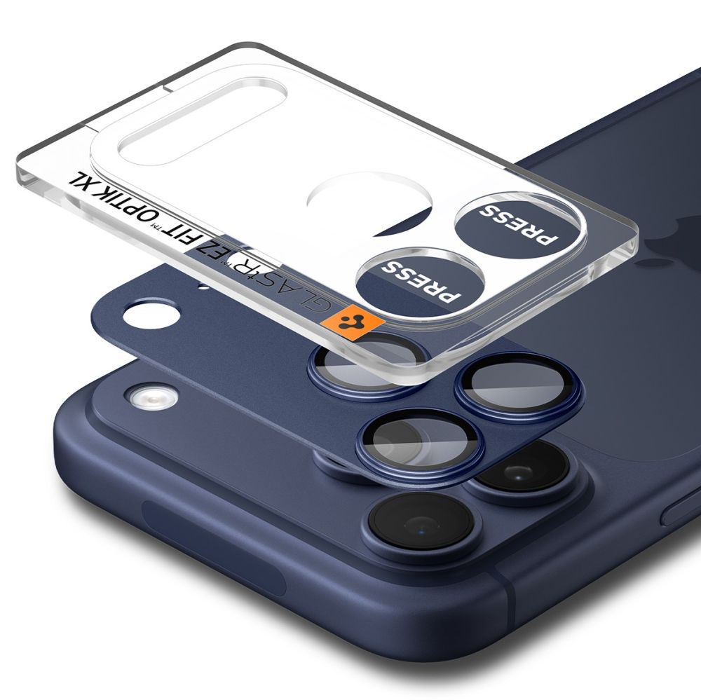Стекло камеры Spigen optik pro XL GLAS.TR ”EZ FIT” для iPhone 17 PRO BLUE
