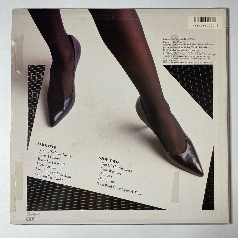 Винтажная виниловая пластинка LP Saga Behaviour (Japan 1985) (No Obi) Take A Chance