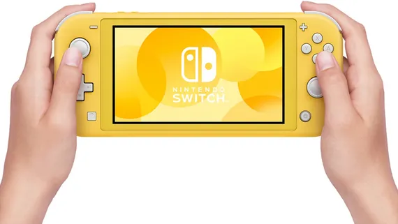 Игровая приставка Nintendo Switch Lite 32GB Желтый (Новый) + Чип + 128GB