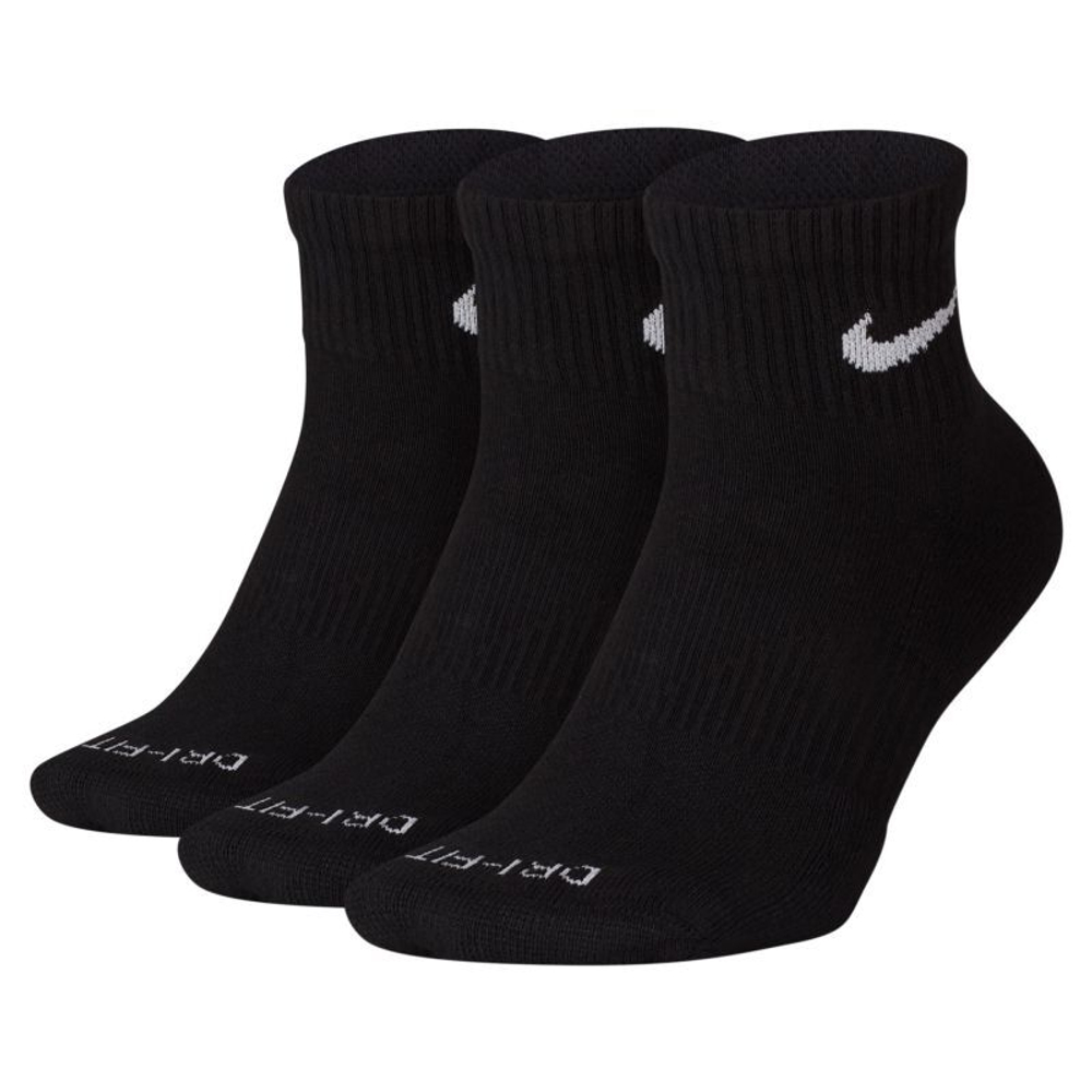Теннисные носки Nike Everyday Plus Cushioned Training Ankle 3P - black
