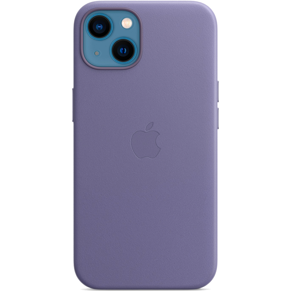 Кожаный чехол с поддержкой MagSafe Apple Leather Case для iPhone 13, Wisteria (Сиреневая глициния)
