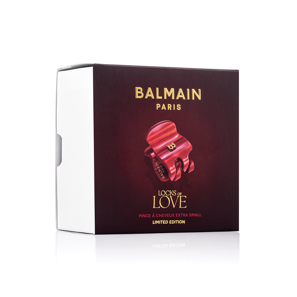 Balmain Hair Couture Заколка-краб Страстный Алый размер XS PINCE A CHEVEUX EXTRA SMALL
