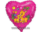Ф 18" Сердце Газели